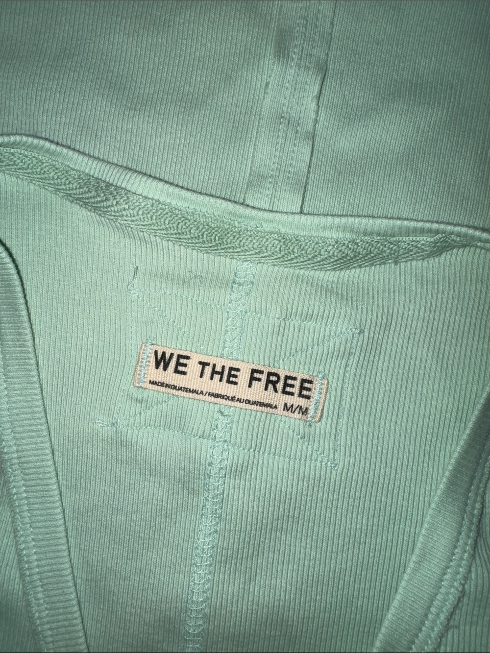 NWOT We The Free Mint Green Sleeveless V-Neck Tank Top - Picture 5 of 5